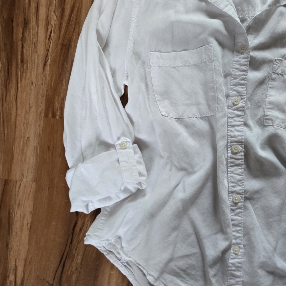 White Button-Up Shirt - Picture 2 of 6